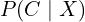 P(C \mid X)