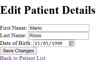 Edit Patient Details