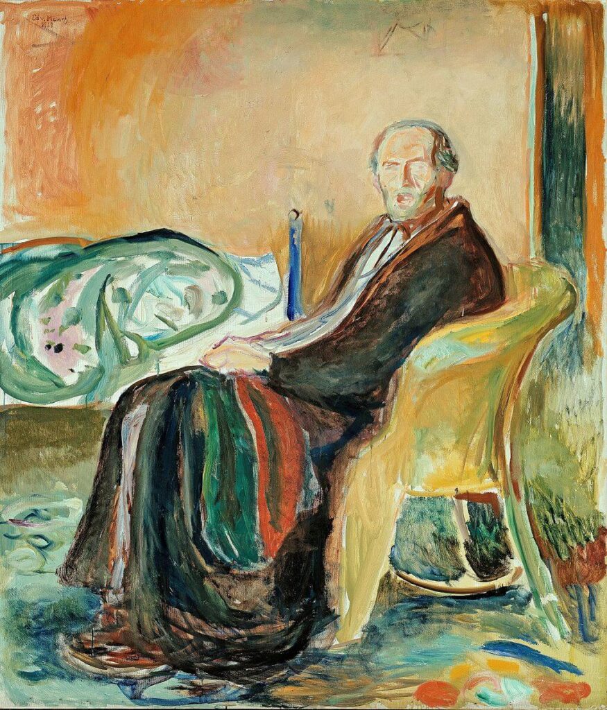 Munch Self Portrait with the Spanish Flu