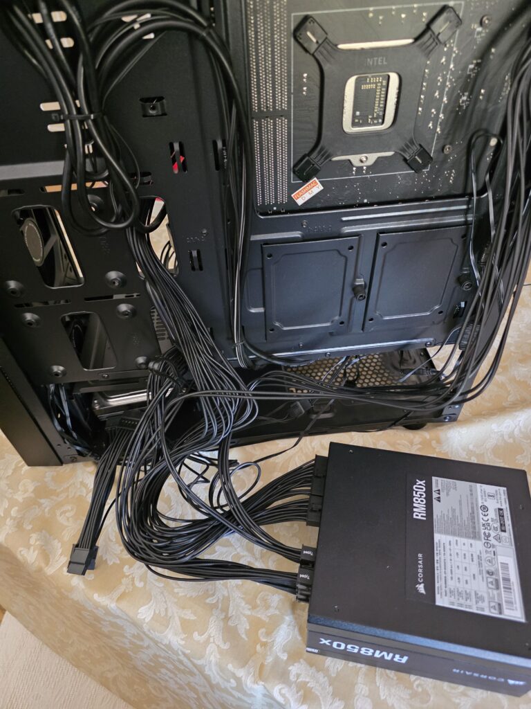 RM850x outside the case