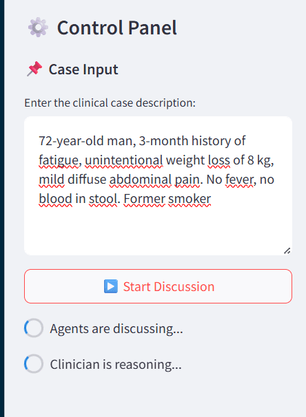 Agent Learning Control Panel